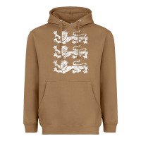 Toasted Coconut Retro Three England Lions Vintage Souvenir Heavyweight Hoodie - longCreatives
