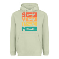 Retro Vintage Swimming Gift For Swimmers Heavyweight Hoodie | Teevron
