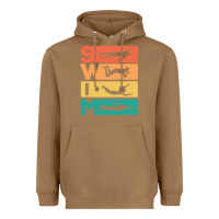 Toasted Coconut Retro Vintage Swimming Gift For Swimmers Heavyweight Hoodie - longCreatives