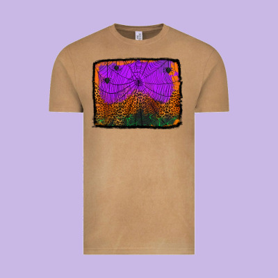 Halloween Spider Web Background Vintage Tee Designed By Jasminsmagicworld