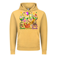 Vintage Mustard drink drank drunk mardi gras wine glasses olivia Vintage Hoodie - OliviaCreatesArt