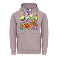 Vintage Zinc drink drank drunk mardi gras wine glasses olivia Vintage Hoodie - OliviaCreatesArt