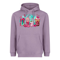 Lavender breast cancer  coffee cups Heavyweight Hoodie - AdoDesignShop