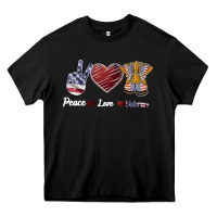 Black Peace Love Veteran Heavy Core Tee - Bettercallsaul