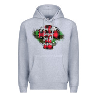 Heather Grey Jesus is the Reason For The Season Premium Hoodie - CowhideDigitalArt