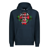 Navy Jesus is the Reason For The Season Premium Hoodie - CowhideDigitalArt