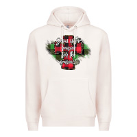 Pale Pink Jesus is the Reason For The Season Premium Hoodie - CowhideDigitalArt