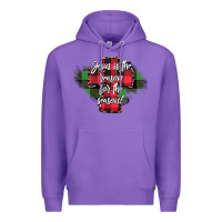 Purple Jesus is the Reason For The Season Premium Hoodie - CowhideDigitalArt