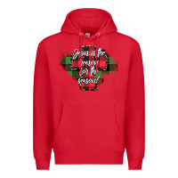 Red Jesus is the Reason For The Season Premium Hoodie - CowhideDigitalArt