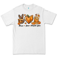 White Peace Love Pumpkin Spice Premium Tee - texasbilliewilder