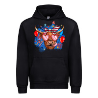 Black western america cow Urban Hoodie - JahusDesignShop