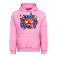 Fuchsia Pink western america cow Urban Hoodie - JahusDesignShop