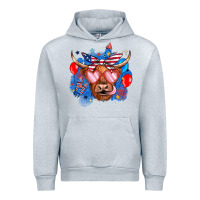 Heather Grey western america cow Urban Hoodie - JahusDesignShop