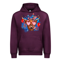 Mauve Wine western america cow Urban Hoodie - JahusDesignShop