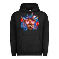 Pigment Black western america cow Urban Hoodie - JahusDesignShop