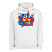 Pigment Lunar Rock western america cow Urban Hoodie - JahusDesignShop