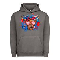 Pigment Tornado western america cow Urban Hoodie - JahusDesignShop