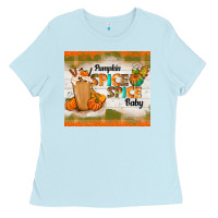 Baby Blue pumpkin spice spice baby Ladies Tee - TumblerDesignByShophia
