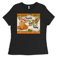 Black pumpkin spice spice baby Ladies Tee - TumblerDesignByShophia