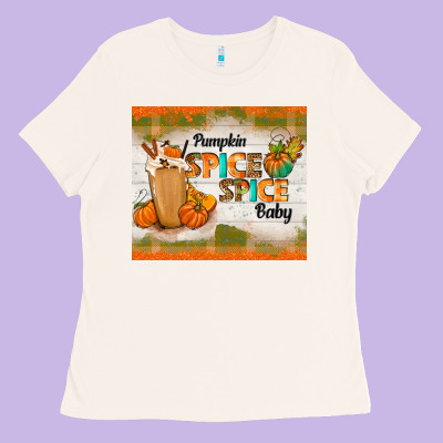 Pumpkin Spice Spice Baby Ladies Tee Designed By Tumblerdesignbyshophia