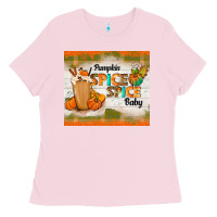 Bubblegum Pink pumpkin spice spice baby Ladies Tee - TumblerDesignByShophia