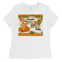 White pumpkin spice spice baby Ladies Tee - TumblerDesignByShophia