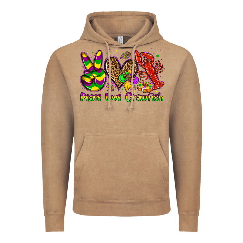 Peace Love Crawfish Olivia Vintage Hoodie by OliviaCreatesArt | Teevron