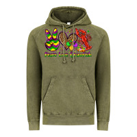 Vintage Olive peace love crawfish olivia Vintage Hoodie - OliviaCreatesArt