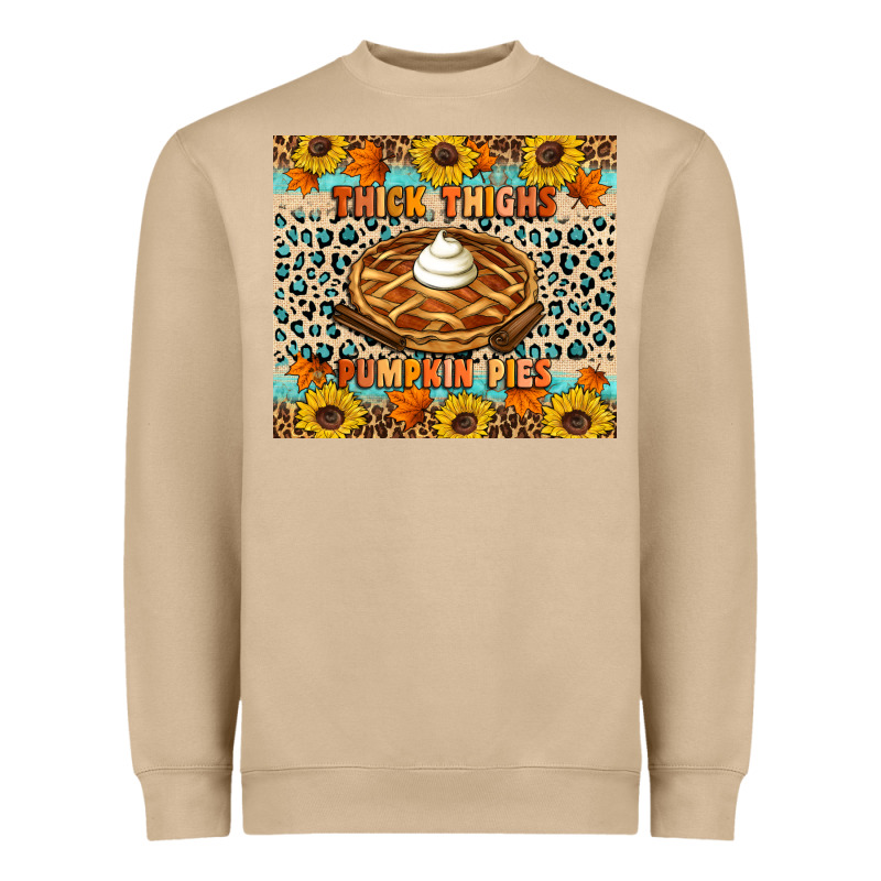 Thick Thighs Pumpkin Pies Heavyweight Sweatshirt by Artiststas | Teevron