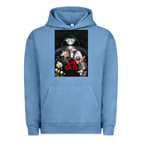 Pigment Pebble Blue Graphic Movies  badguys film Mens Funny Urban Hoodie - longCreatives