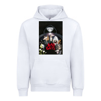 White Graphic Movies  badguys film Mens Funny Urban Hoodie - longCreatives