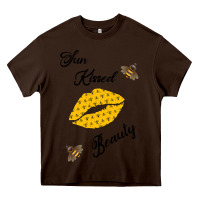 Chocolate Brown Sun Kissed Beauty Heavy Core Tee - Bettercallsaul