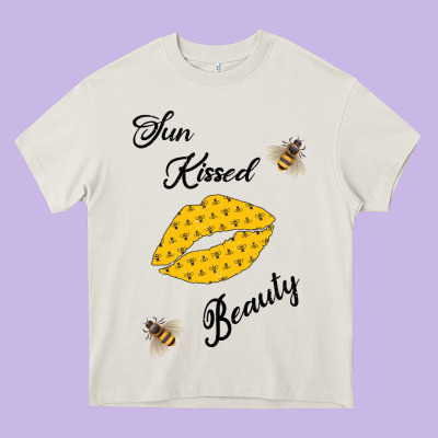 Sun Kissed Beauty Heavy Core Tee Designed By Bettercallsaul