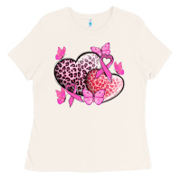 Bone Cancer hearts Cancer Awaneress Ladies Tee - HowdyJamesFarm