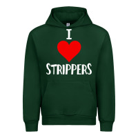 Forest Green I Love Strippers Funny Sex gift Urban Hoodie - longCreatives