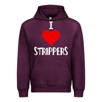 Mauve Wine I Love Strippers Funny Sex gift Urban Hoodie - longCreatives