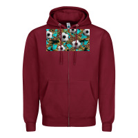 Burgundy western leopard camouflage turquoise soccer licence plate template Zipper Hoodie - Artiststas
