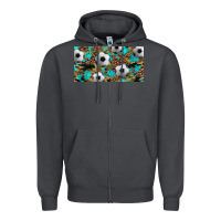 Smoke western leopard camouflage turquoise soccer licence plate template Zipper Hoodie - Artiststas