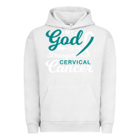 Pigment Lunar Rock My God is Stronger Than Cervical Cancer Awareness Warrior Urban Hoodie - longCreatives