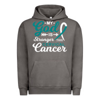 Pigment Tornado My God is Stronger Than Cervical Cancer Awareness Warrior Urban Hoodie - longCreatives