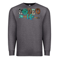 Charcoal Heather rodeo life with gemstone Premium Sweatshirt - AdoDesignShop