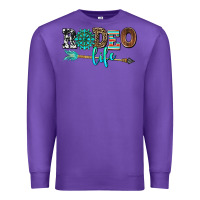 Purple rodeo life with gemstone Premium Sweatshirt - AdoDesignShop