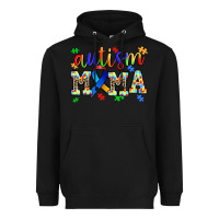 Black autism mama Heavyweight Hoodie - AdoDesignShop