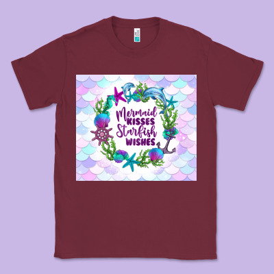 Mermaid Kisses Starfish Wishes Classic Tee Designed By Tumblerdesignbyshophia