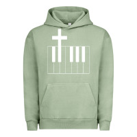 Pigment Oil Green Church Organist Urban Hoodie - longCreatives
