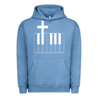 Pigment Pebble Blue Church Organist Urban Hoodie - longCreatives