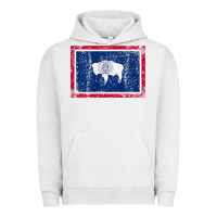 Pigment Lunar Rock State of Wyoming Flag Fun Vintage Retro Fall Hiking Urban Hoodie - longCreatives