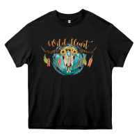 Black Wild Heart Heavy Core Tee - JahusDesignShop