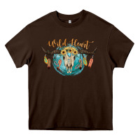 Chocolate Brown Wild Heart Heavy Core Tee - JahusDesignShop