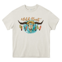 Cream Wild Heart Heavy Core Tee - JahusDesignShop
